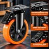 Heavy Duty Swivel Caster Wheels for Workbenches – 4-Pack PVC