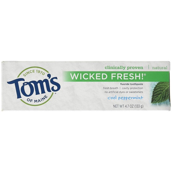 Tom's of Maine Wicked Fresh Toothpaste Cool Peppermint - 4.7 oz - 3pk