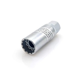 BIKE IT 18mm Magnetic Spark Plug Socket 3/8" Wrench Fitting Mechanics Essential Tool