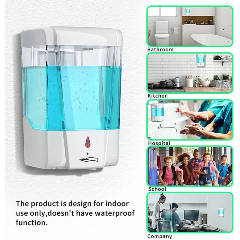Automatic Sensor Soap Dispenser, Bottle Free Soap Dispenser Wall Mounted.