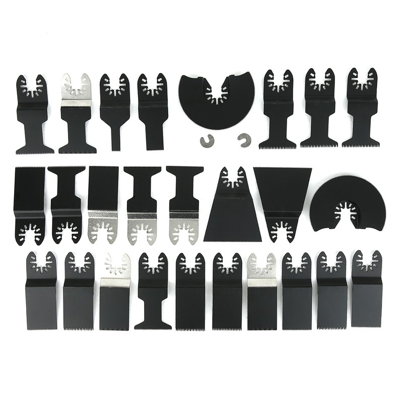28PCs Oscillating Blade Saw Accessories Woodworking Parts High Carbon Steel