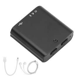 Digital Voice Recorder HD Noise Reduction AI Intelligent Strong Magnetic Voice Activated Recorder for MP3 Player Neutral English, Black 8GB