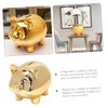 HONITANO Ceramic Piggy Bank Cute Pig-Shaped Money Box for Home