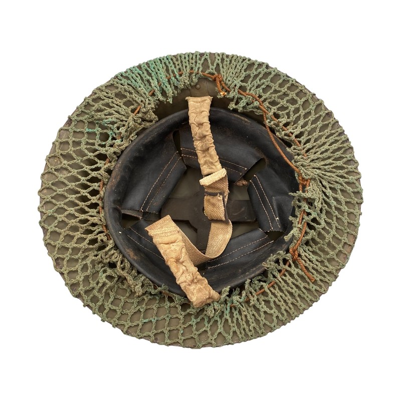 Steel Helmet Nets, Australian/US WW2 Jungle Green - Original Unissued
