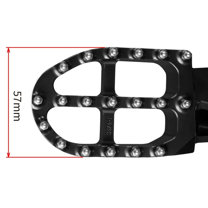 ZETA Aluminum Foot Pegs, Black, SEROW250, TRICKER, WR155R, XT250 ZE93-1670
