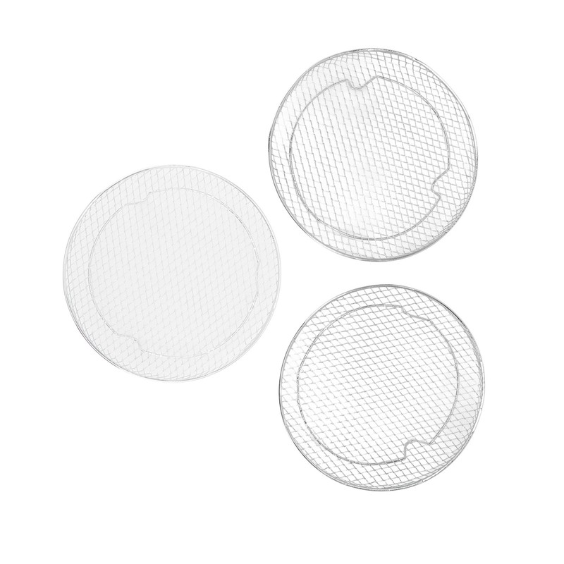 3Pcs Air Fryer Dehydrator Racks Stackable Food Grade Stainless Steel