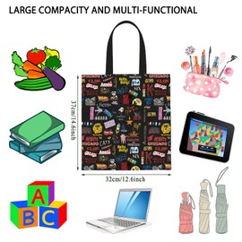 JTOUK Musical Theatre gift Broadway Musical Theater Shows Icons tote bag Broadway Enthusiast Gift (Musical Tote EU)