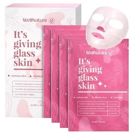 IT'S GIVING GLASS SKIN The Original Overnight Deep Collagen Mask - Mascarilla facial hidratante avanzada con ácido oligo-hialurónico para todo tipo de