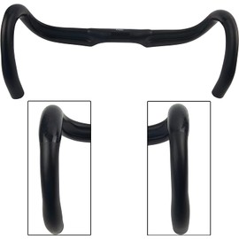 Carbon Handle Road Bike Handle Aero Handlebar Drop Bar Reach 79.4mm Drop 123.5mm Diameter 31.8mm Ultralight Aerodynamic Load Bar Integration Ergonomic (380mm)