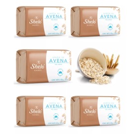 Sheló Nabel Jabón De Avena Especial Piel Grasa Acne 5 Piezas Shelo Nabel