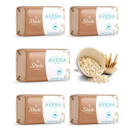 Sheló Nabel Jabón De Avena Especial Piel Grasa Acne 5 Piezas Shelo Nabel