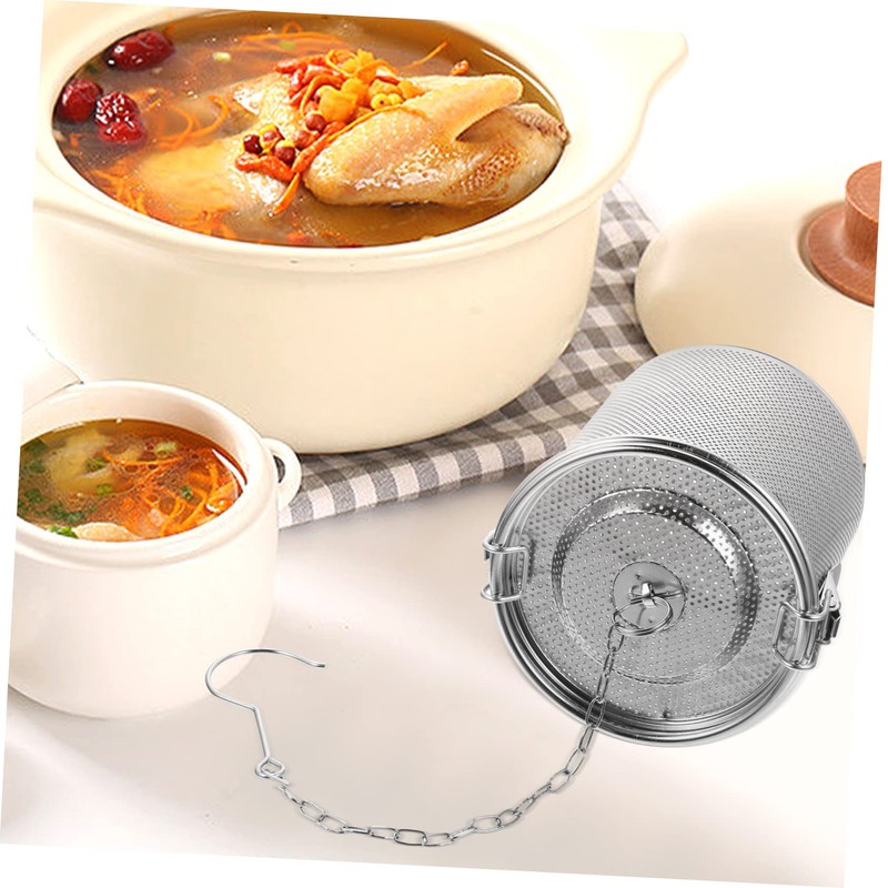OHPHCALL Household Seasoning Infuser Pot Stewed Strainer for Soup and
