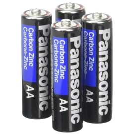 Panasonic Heavy Duty AA Batteries 4 Pack Black Long Lasting Power