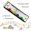 Rainbow Colours Harmonica for Kids - 4 Hole Sticker Kids
