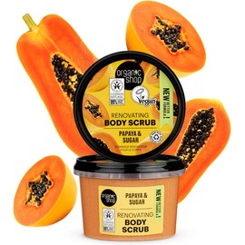 Exfoliante Corporal Orgánico de Papaya y Azúcar 250 ml Organic Shop