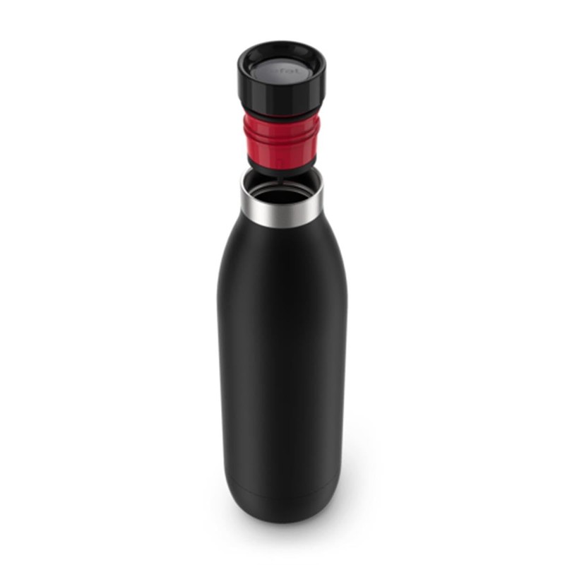 Tefal N3110910 Bluedrop Thermoflasche, 0.7 L, schwarz