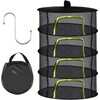 Forhome 4-Layer Drying Nets for Hanging, Drying Net Herbs, Foldable