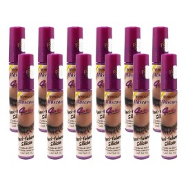 12 Piezas Rimel Mascara Pestañas Prosa 4 En 1 Color Microfibras                                                                                       