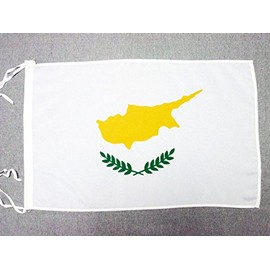 AZ FLAG Cyprus Flag 18'' x 12'' Cords - Cypriot Small Flags 30 x 45cm - Banner 18x12 in