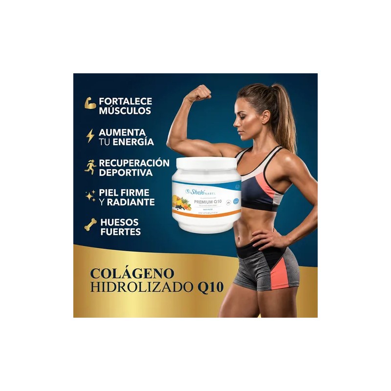 X2 Colgeno Hidrolizado Premium Q10 450g Frutas Shel Nabel Frutas