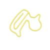 100Pcs Paper Clips Yellow Duck Shape Lightweight Portable Electroplating Process