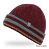 Sunday Afternoons Myriad Reflective Beanie, Raisin Stripes, One Size
