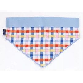 Packed Party Dog Bandana M/L Over Collar Mad For Plaid 14-26” Reversible NWT