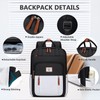 RAINSMORE Backpack for Women 15.6 Inch Laptop Backpack Work Travel