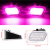 POPMOTORZ Pink Purple LED Side Mirror Puddle Lights Under Mirror