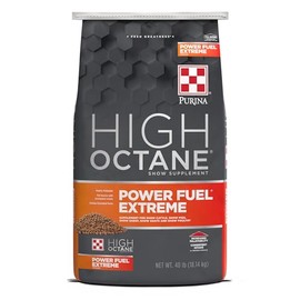 Purina High Octane Power Fuel Extreme Topdress Show Supplement | Show Animal Supplement for Show Cattle, Pigs, Sheep, Goats and Poultry | 40 Pound (40 LB) Bag