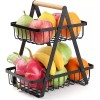 Clicmania Canasta Frutero Organizador 2 Niveles Exhibidor Multiusos