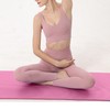 Thick NBR Yoga & Exercise Mat with Strap for Home Workouts and Pilates Pink (Strap Included)