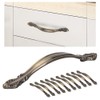 10 Sets Bronze Tone Handle Pull Cabinet Hardware for Dresser