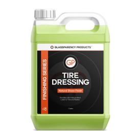 GlassParency Tire Dressing (1 Gallon) | No Sling, Non-Greasy Tire Shine Spray | Rich Satin Coating for Rubber, Plastic, Vinyl