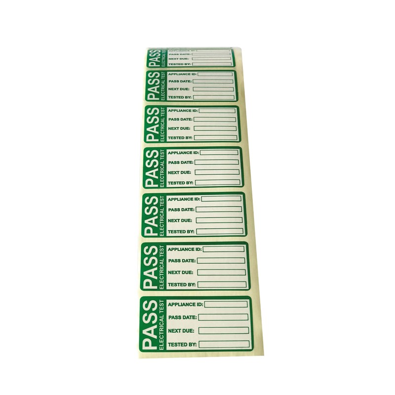 1000 PCS Pass & 200 PCS Fail 25x50mm Pat Testing