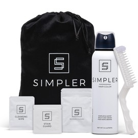Simpler Men's Hair Color Kit - Full Gray Coverage - Natural Black & Beard Dye - Easy Application for 100% Gray Hair - Natural Black