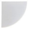 White Marble Corner Shower Shelf for Bathroom, 9'' x 9''