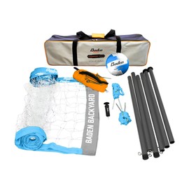 Baden Champions Volleyball Net Set, Adjustable Poles, Ball & Pump, & Boundary Lines Portable Volleyball Net for Backyard or Outdoor Activities for Men, Women & Kids