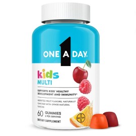 One A Day Kids Multivitamin Gummies Vitamins C, D, E & Zinc, 60 Count