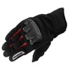 Komine GK-2203 Protective Mesh Gloves for Motorcycles Black Red M