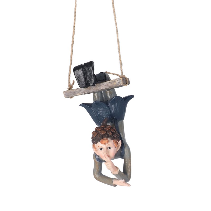 Swing Forest Elf Figurine Resin Exquisite Elf Hanging Statue Tree