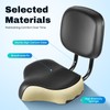 Fenjidrop Bike Seat with Backrest, Oversized Bike Seat, Extra Wide