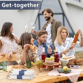 XINGYUNDEL Napkin Bands, Paper Napkin Rings Self Adhesive,Silverware Wraps Bands,Table Setup Wedding Event Party Supply(Naval Blue, 200pcs)