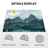 Mountain Peaks Nature Landscape Microfiber Dish Drying Mat for Kitchen