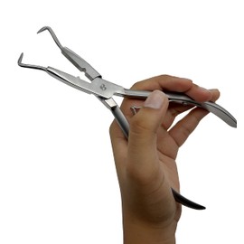 Microlink Hair Extension Pliers – Multi-function Stainless Steel Professional Tool for Nano & Microlink Bead Application, Opening & Tightening – Salon & DIY Ergonomic Grip by MIRACLE