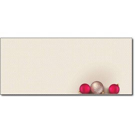 Christmas Envelopes #10 Letter Size - 80 Holiday Envelopes (Bells & Bulbs)