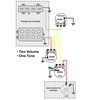 Guitar wiring kit 2 volume 1 tone including potentiometers and