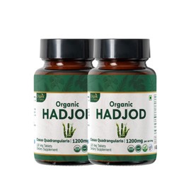 ORGANIC SPREE Hadjod 120 Tablets – USDA Organic Cissus Quadrangularis – Supports Joint Strength & Mobility* - Pack of 2