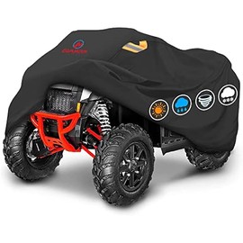 Comnova ATV Cover for 4 Wheelers - 95 Inch ATV Covers 600D Heavy Duty & Waterproof, Outdoor Four Wheeler Quad Cover All Weather Large for Polaris, Kawasaki, Arctic Cat, Honda, Yamaha and More