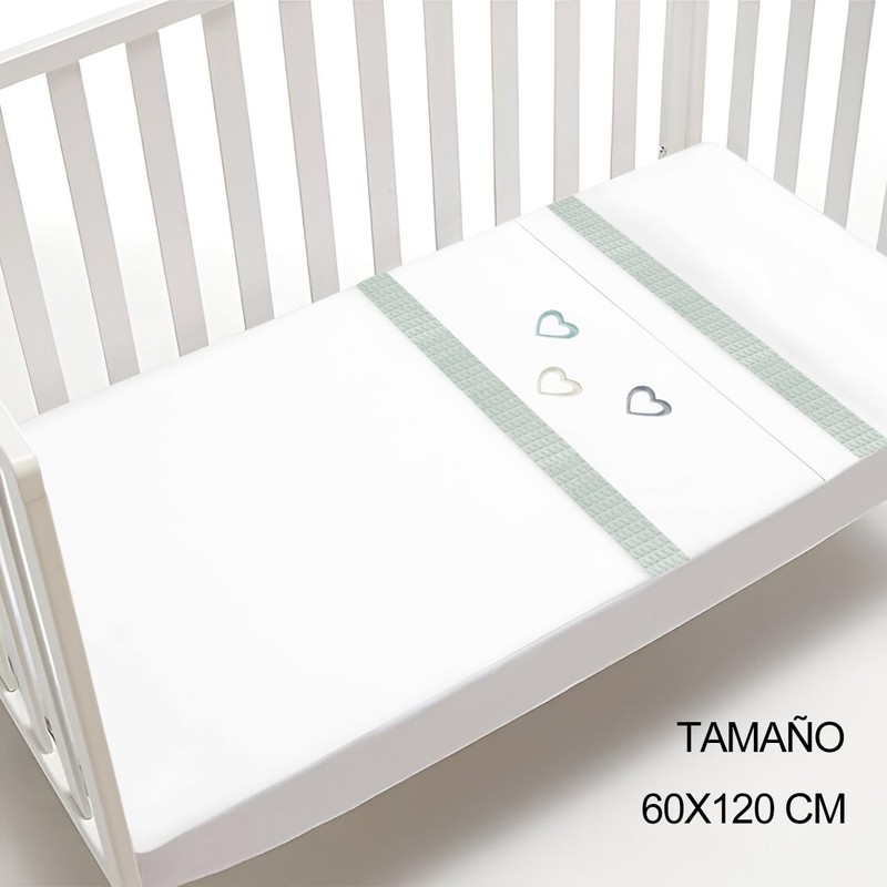 various Set Lenzuola Lettino Neonato 60x120 cm, 100% Cotone Extra